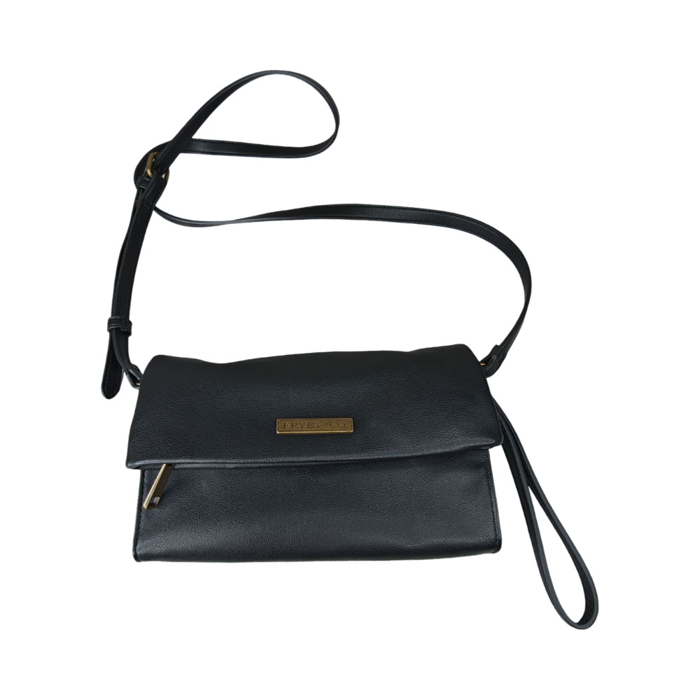FRYE and Co. Flap Wristlet Crossbody Bag Black - Picture 4 of 7